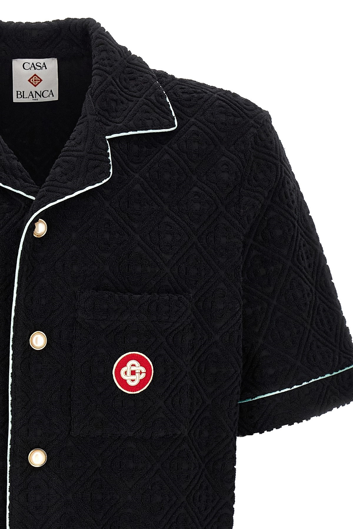 'Towelling Monogram' shirt - 4