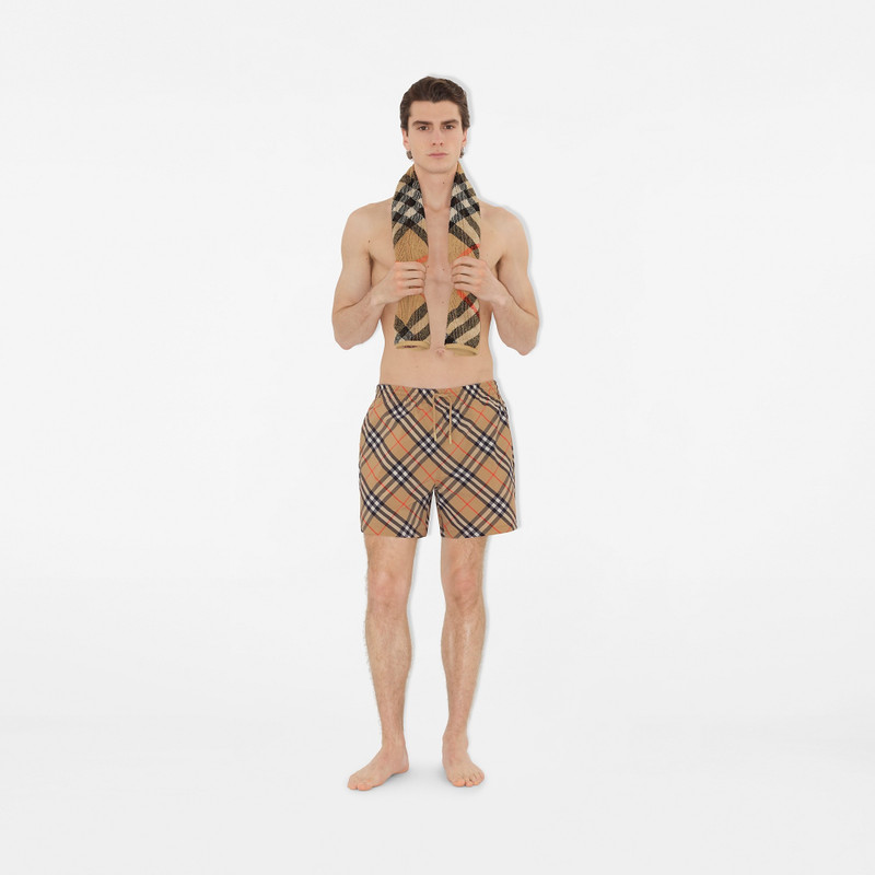 Skinny Check Cotton Towel 3
