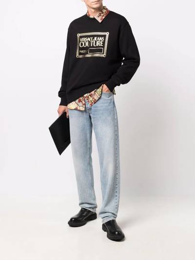 VERSACE JEANS COUTURE logo crew-neck sweatshirt outlook