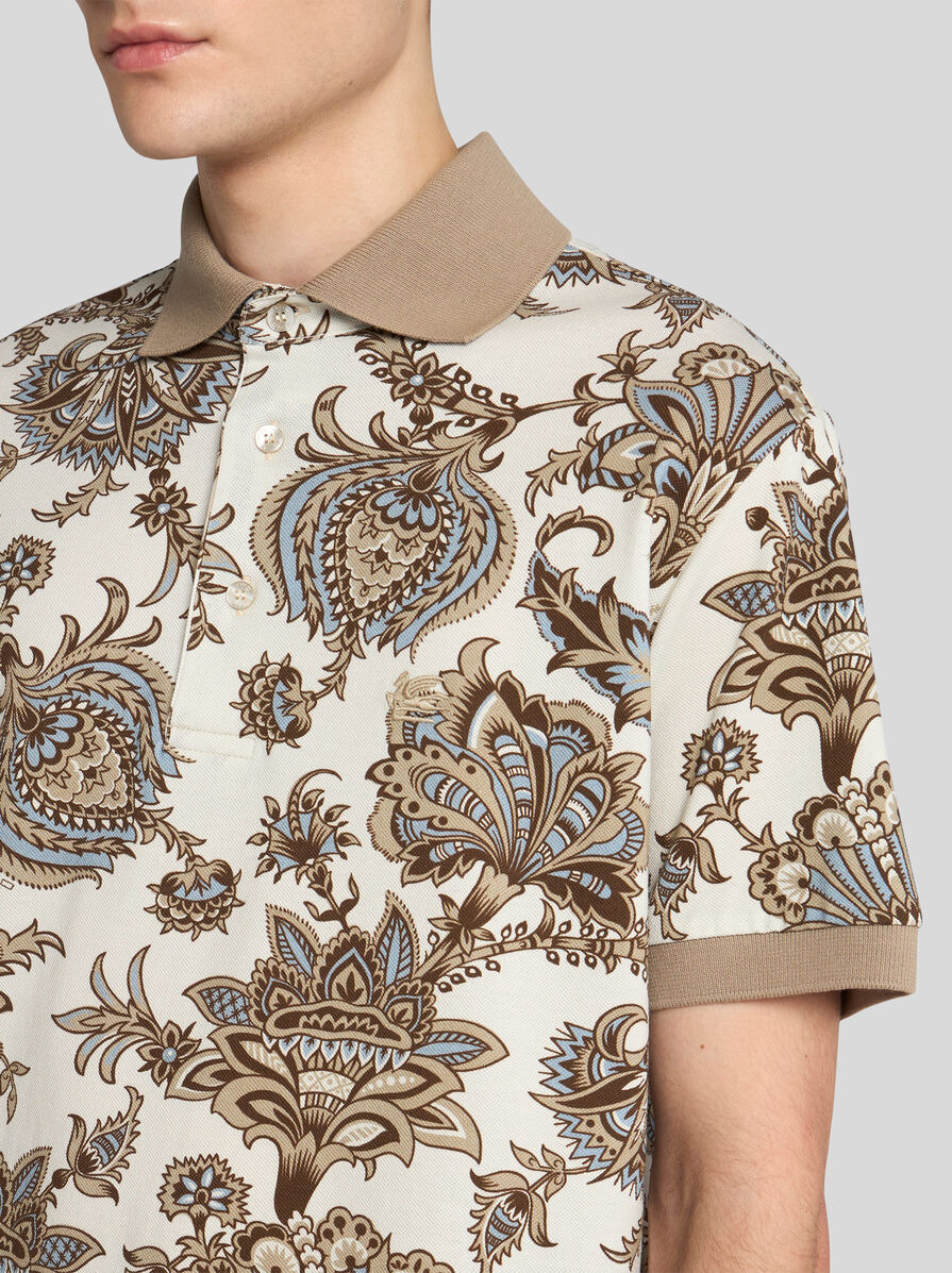 POLO SHIRT WITH FLORAL PRINT - 3