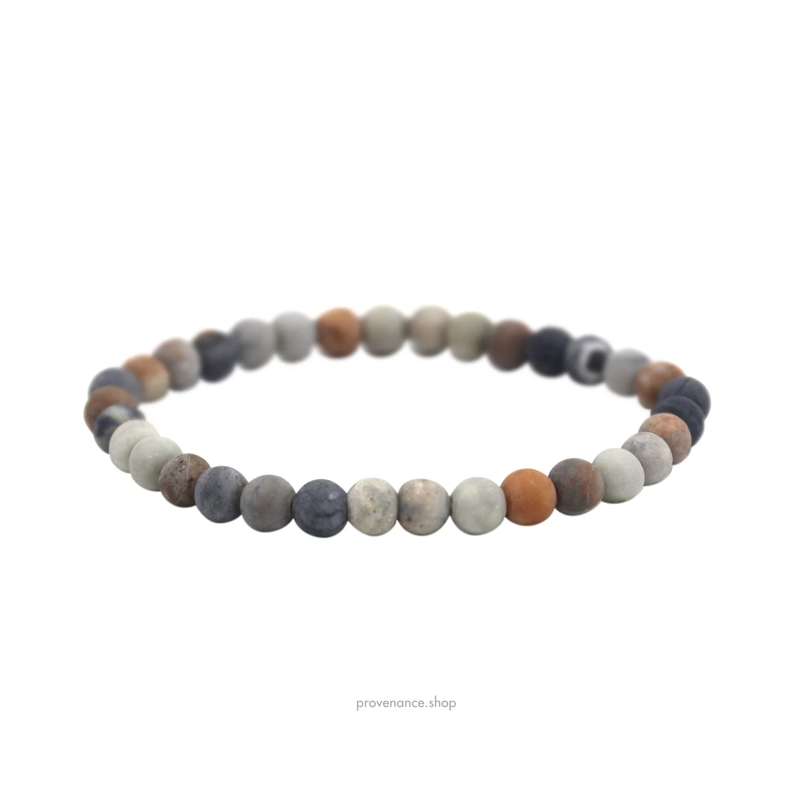 Bracelet - Matte Picasso Jasper 6mm. - 1