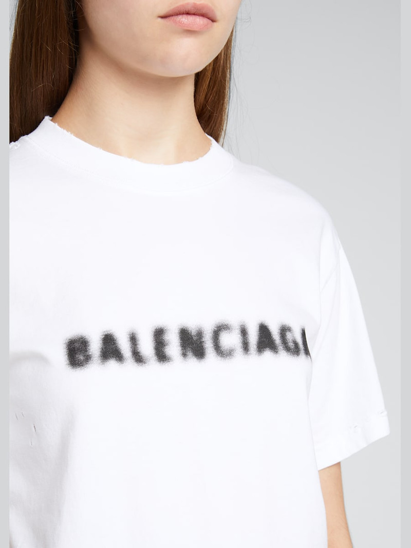 Blurry Logo Jersey T-Shirt 4