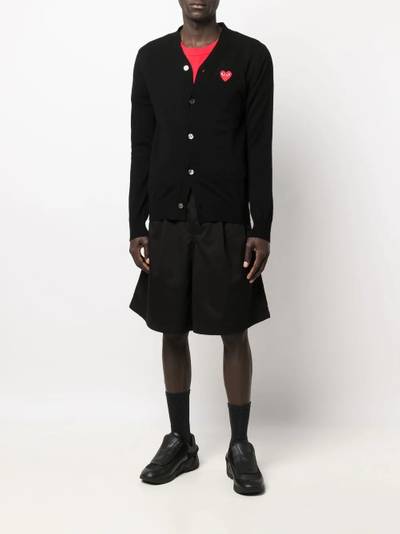 Comme des Garçons PLAY embroidered-logo knit cardigan outlook