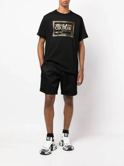 VERSACE JEANS COUTURE logo-print cotton T-shirt outlook