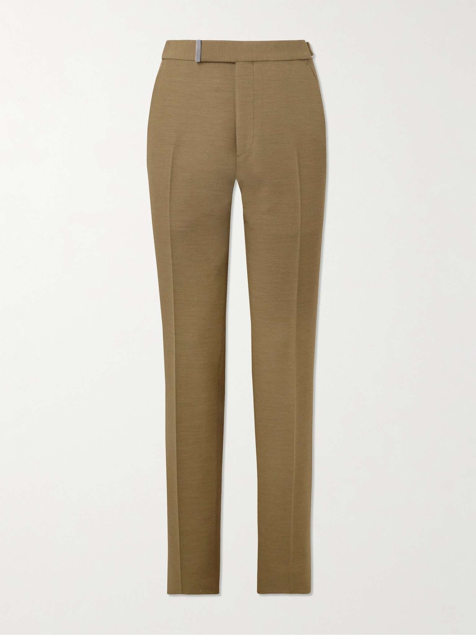 Straight-Leg Twill Trousers - 1