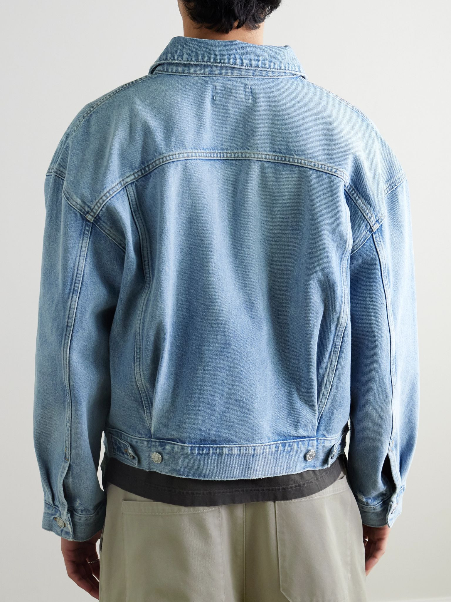 Stefano Denim Trucker Jacket Blue - 3