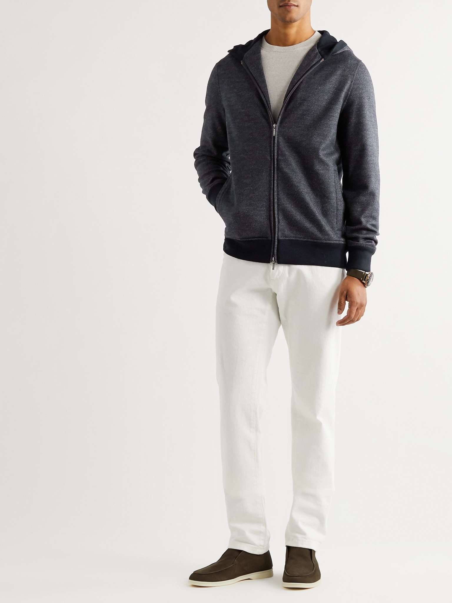 Cashmere and Silk-Blend Zip-Up Hoodie - 2