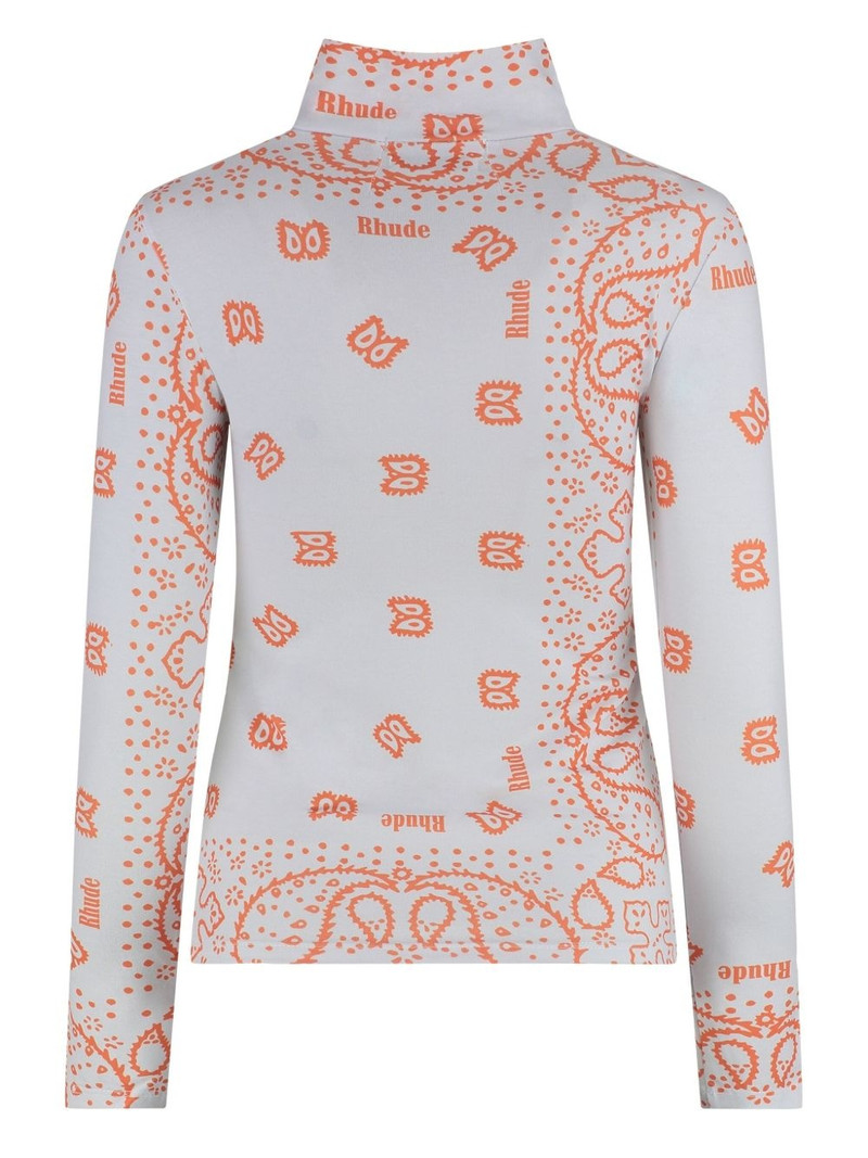 Rhude printed stretch top outlook