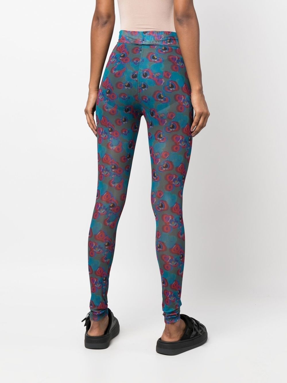 floral-print leggings - 4
