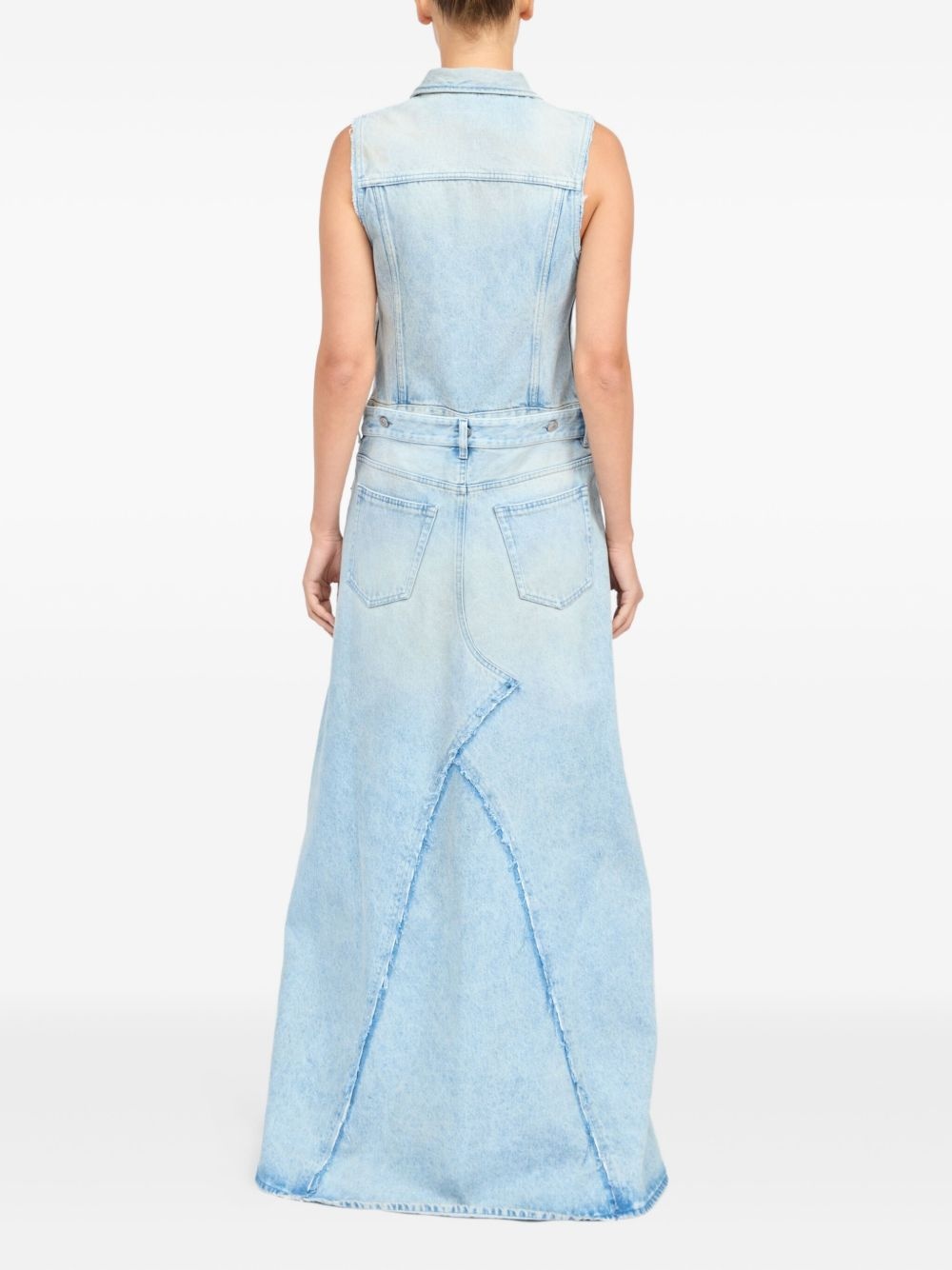 denim maxi dress - 6