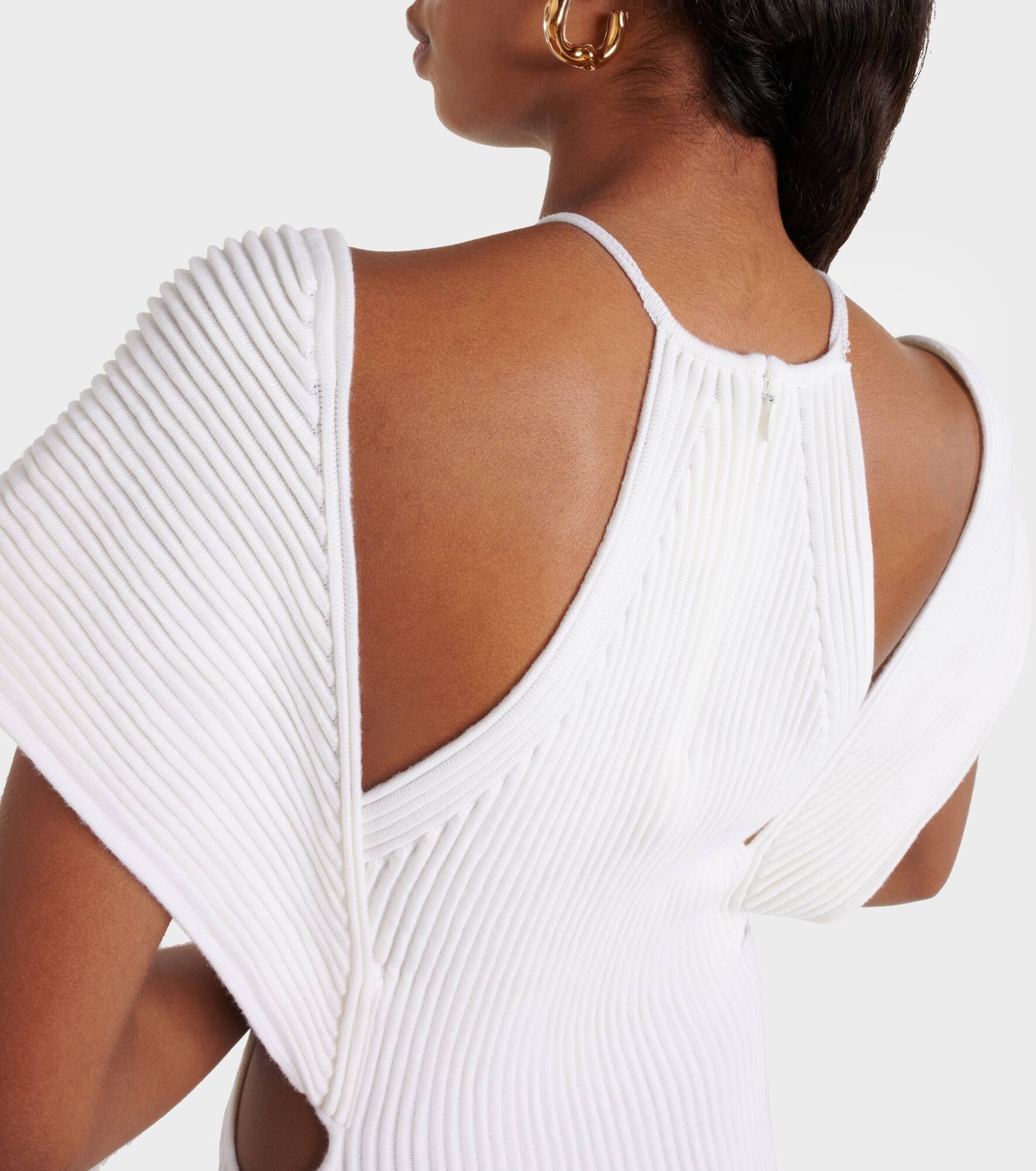 Cutout wool maxi dress - 5