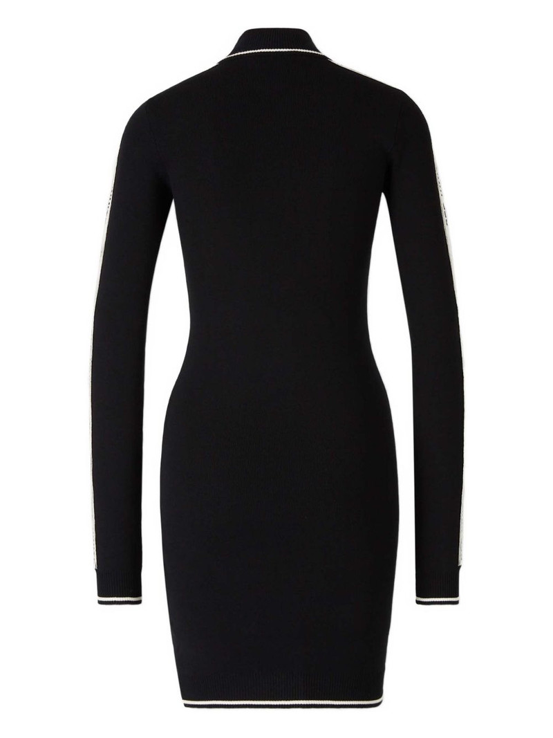 Off-White zip-fastening stripe-detail dress outlook