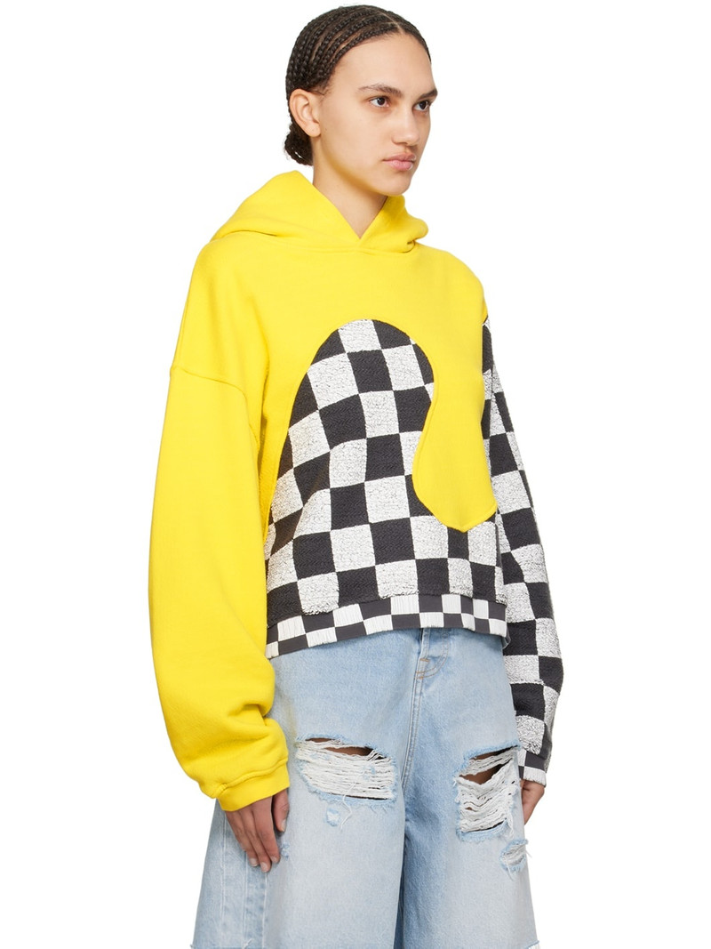 Yellow Paneled Hoodie 2