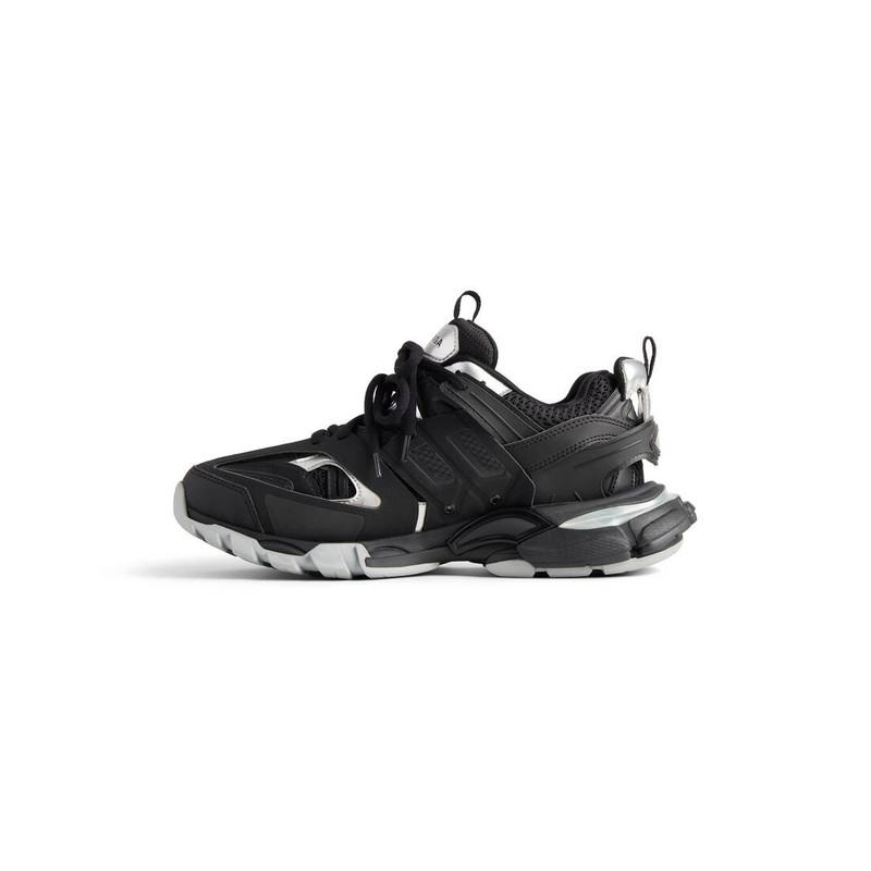BALENCIAGA Women's Track Sneaker  in Black/silver outlook