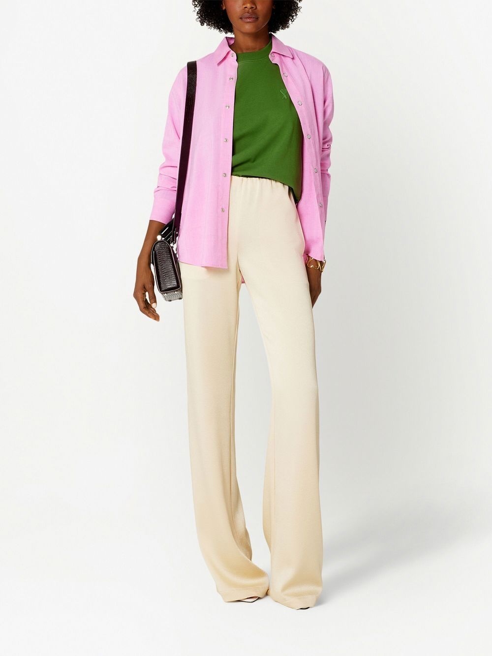 high-waisted wide leg trousers - 2