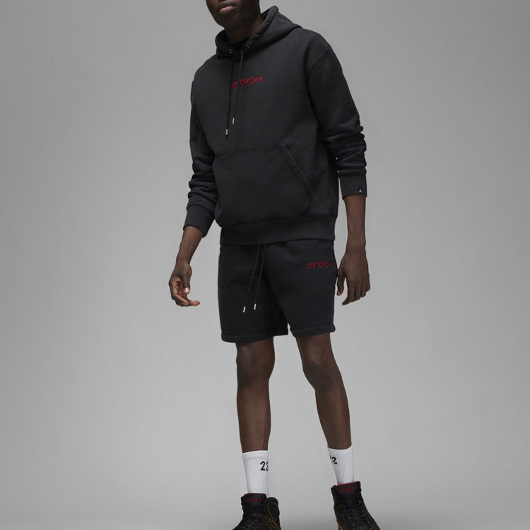 Air Jordan Wordmark Fleece Hoodie 'Black' DV6464-010 - 2