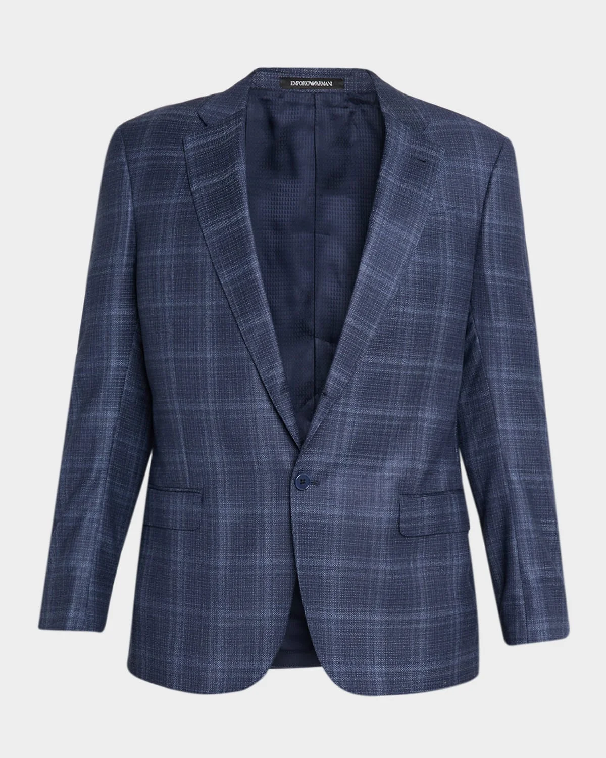 Men's Wool and Viscose Tonal Plaid Sport Coat - 1