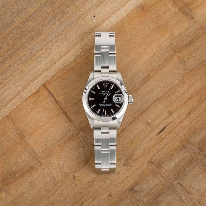 Ladies Rolex Date 69160 Black Dial - 6