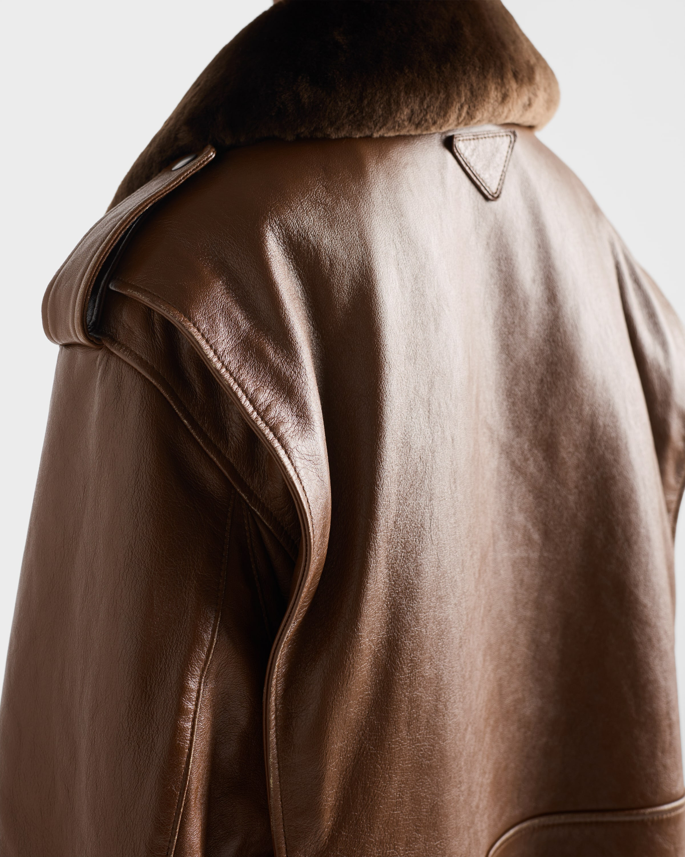 Nappa leather bomber jacket - 4