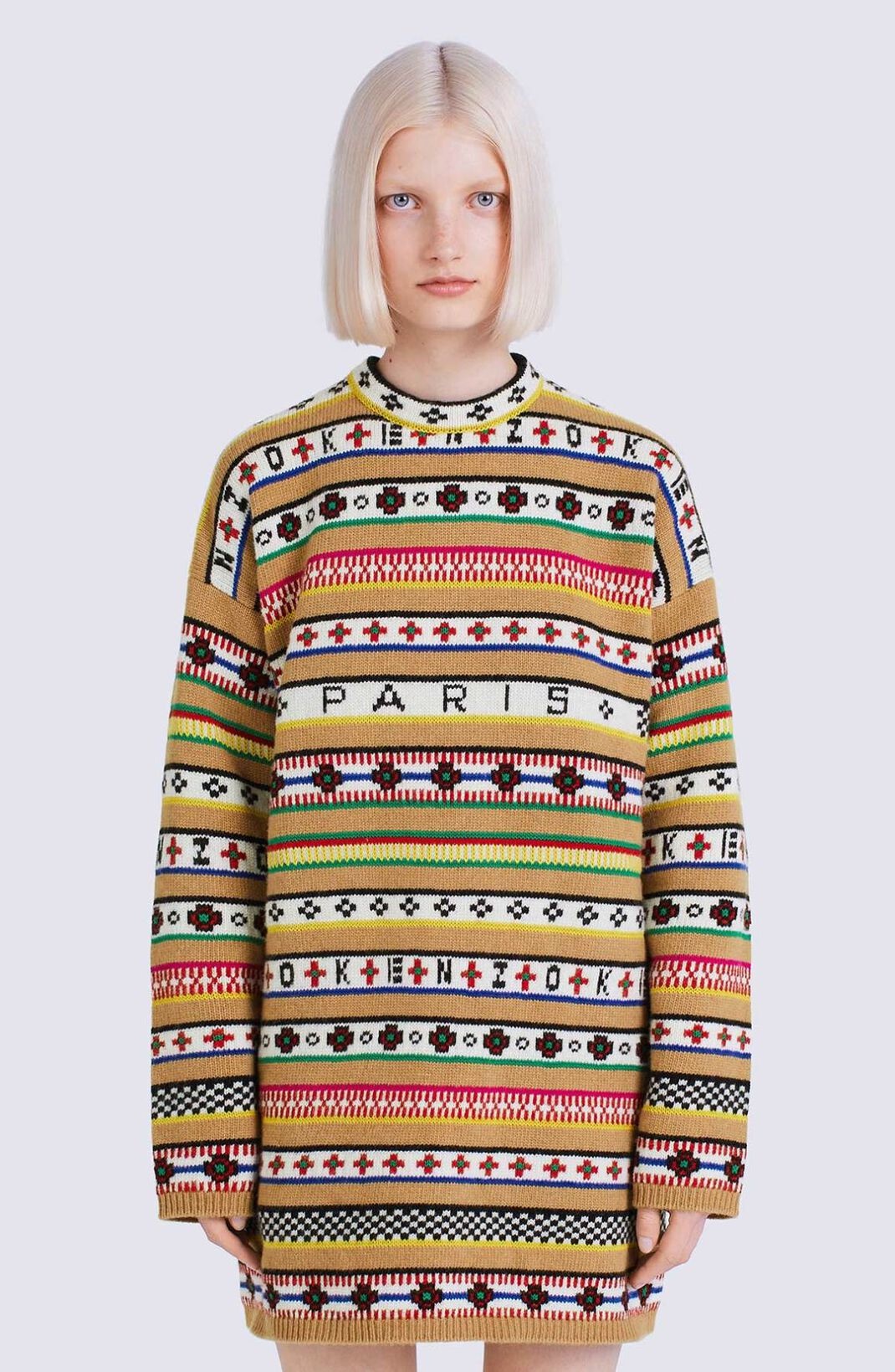 'Fair Isle' jacquard jumper dress - 4