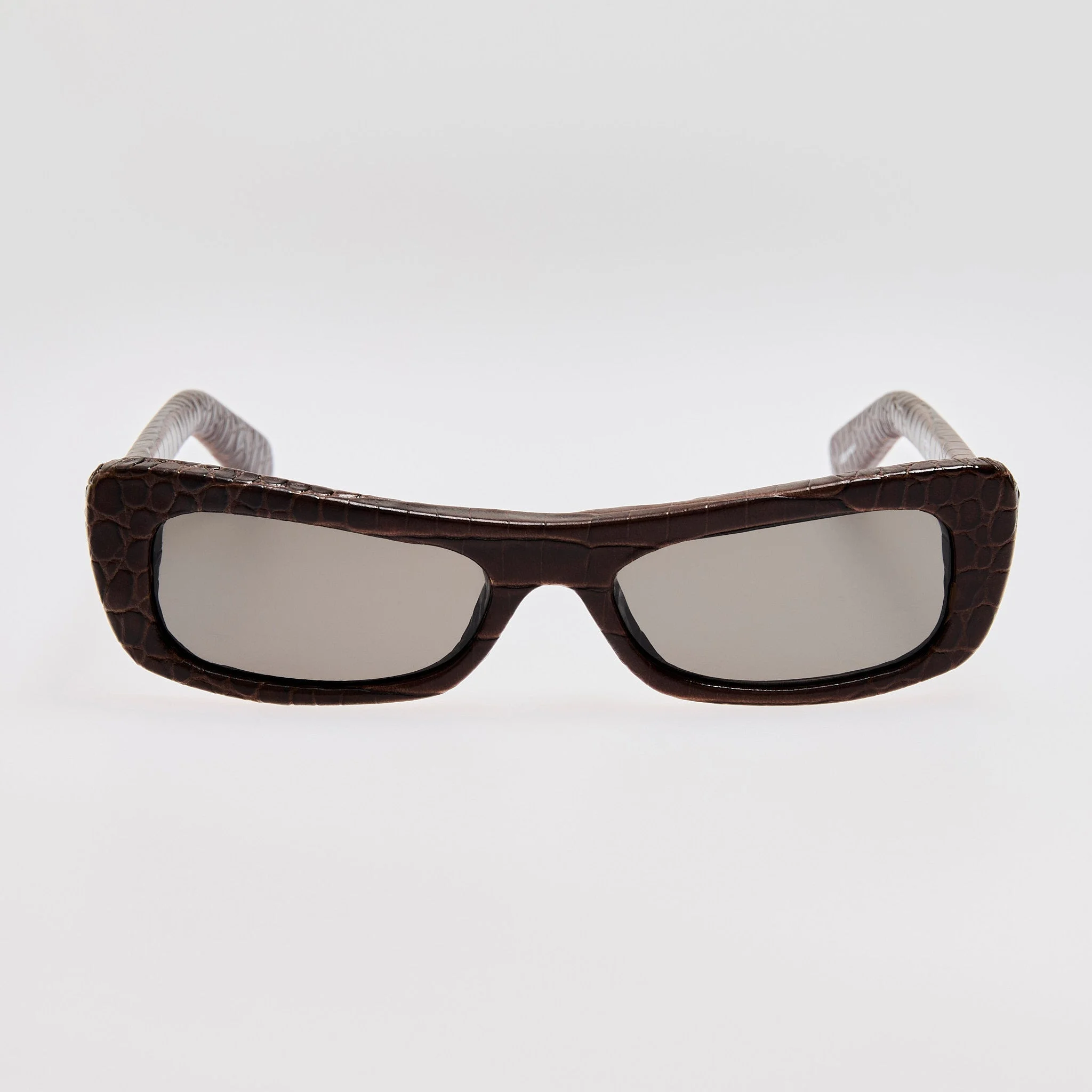 Capri Sunglasses in Brown Crocodile - 1