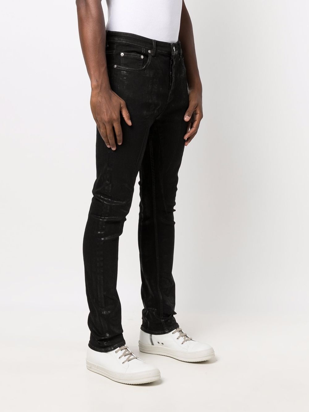 Detroit Cut foil-effect slim jeans - 3