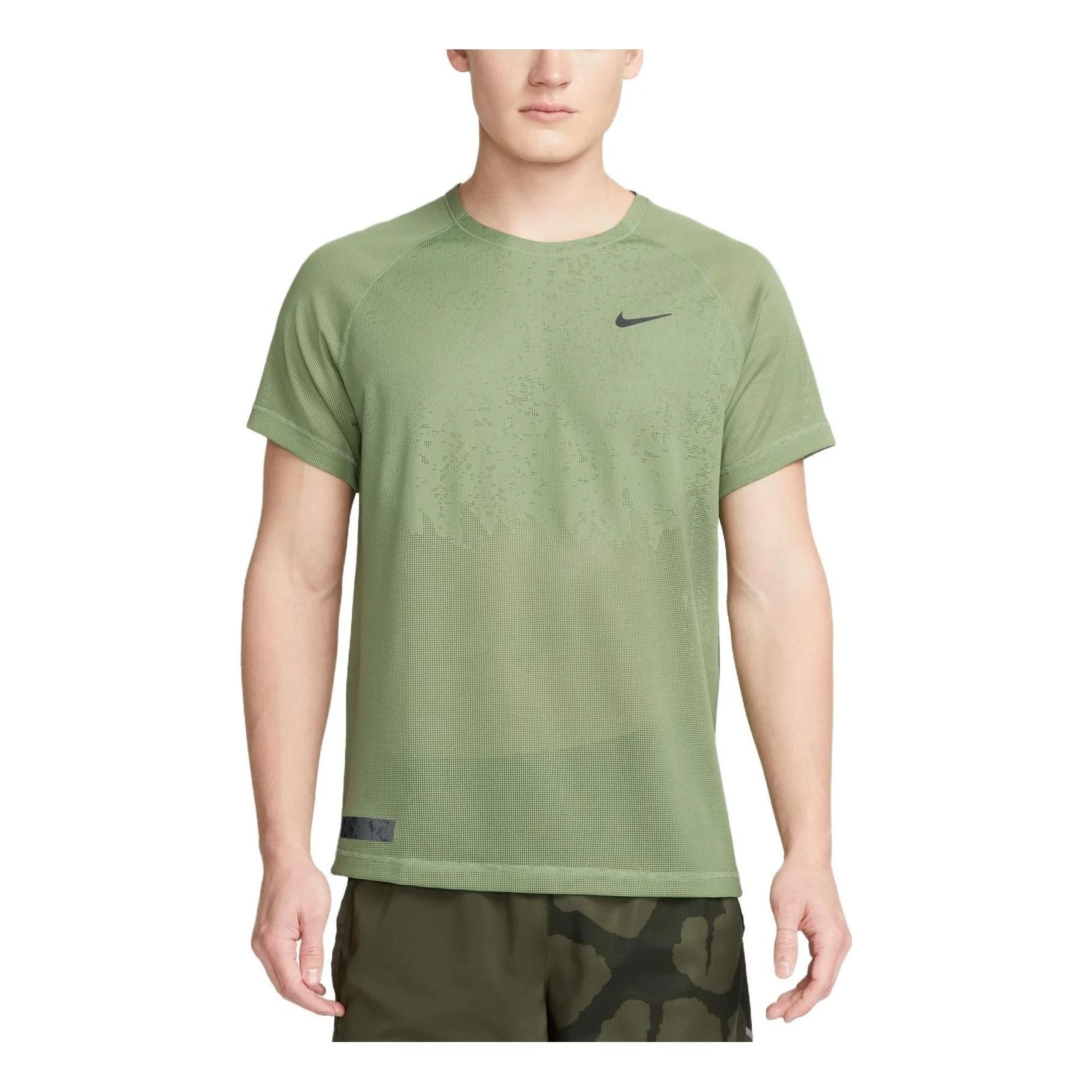 Nike Dri-FIT ADV Run Division TechKnit Short-Sleeve Running Top 'Green' DX0854-386 - 1