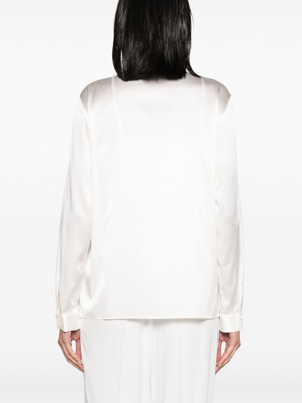 satin silk shirt - 4
