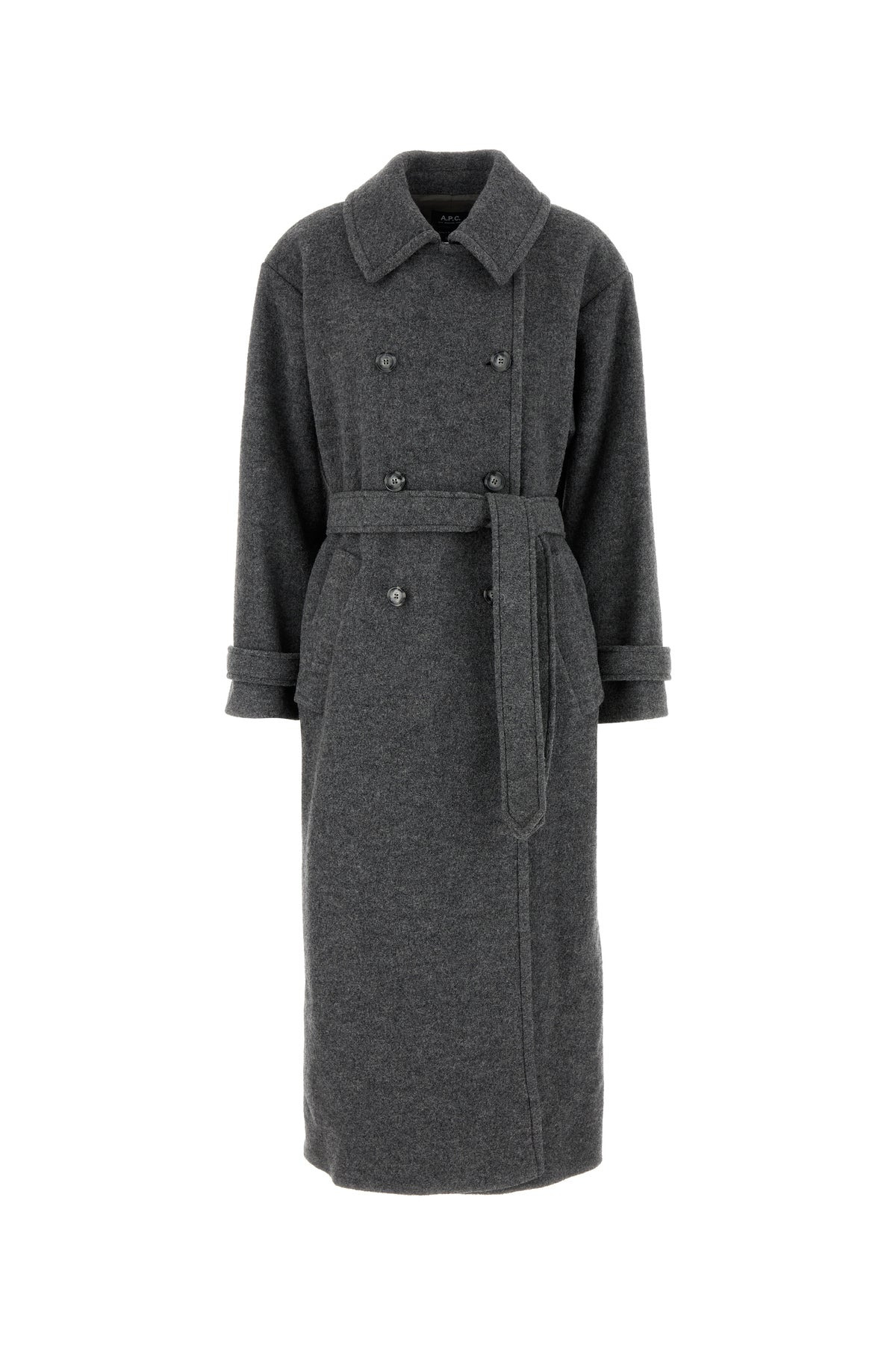 Grey wool coat - 1