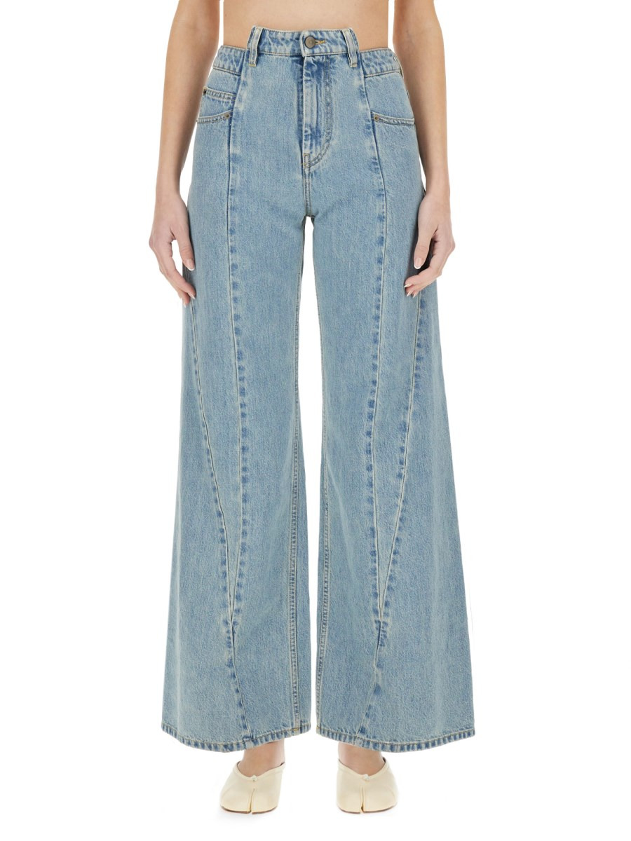JEANS IN DENIM DI COTONE - 1