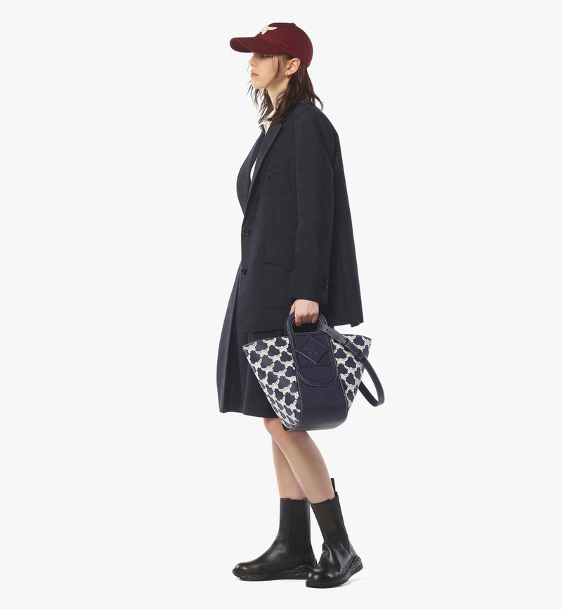MCM Mode Travia Tote in Leather and Laurel Flocking outlook
