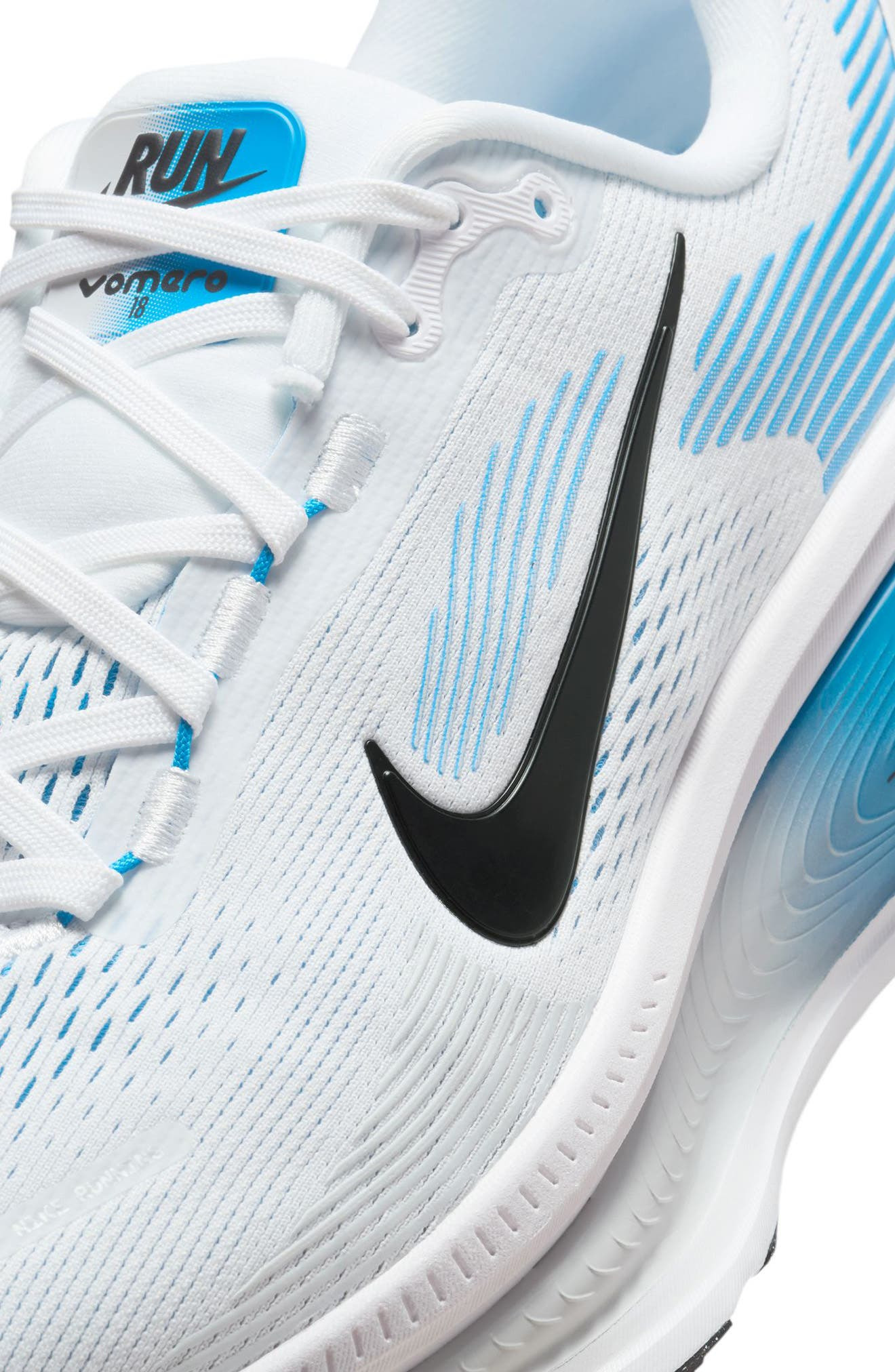 Nike Vomero 18 Running Shoe in 109 White/black at Nordstrom - 7