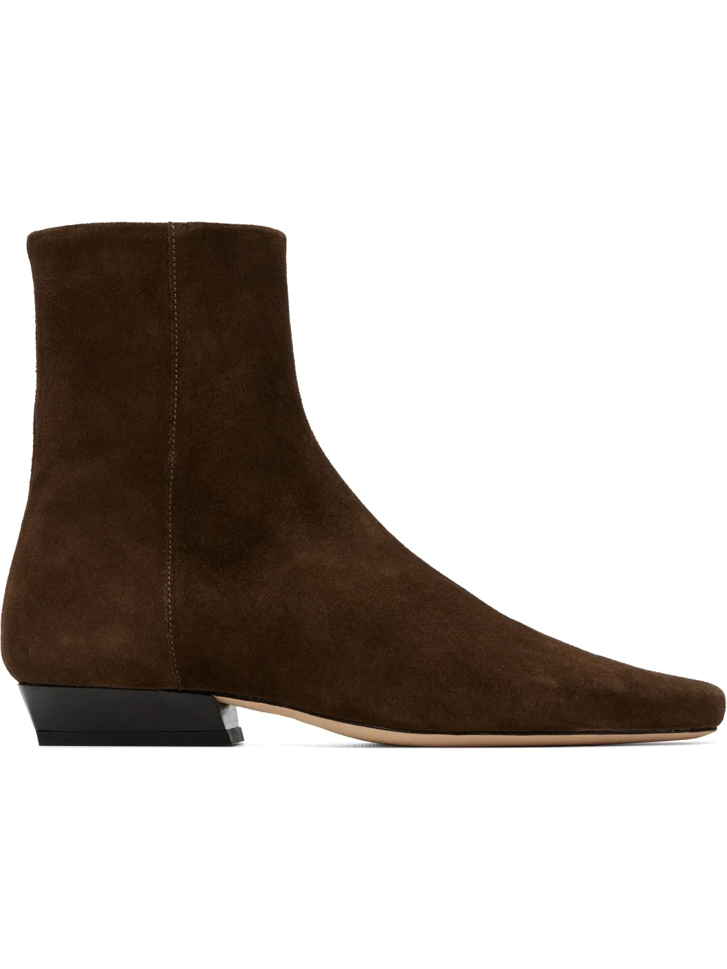 Brown Wally Flat Ankle Boots - 1