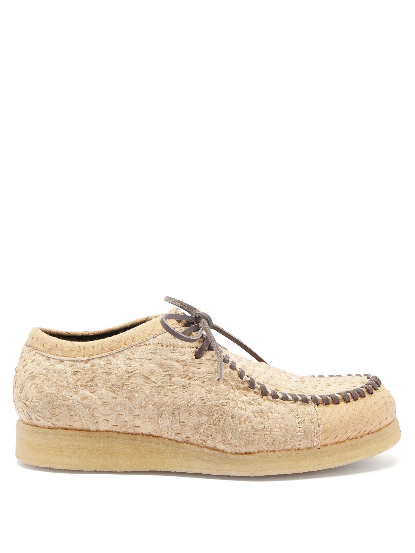 Inno crewel-tapestry silk desert boots - 1