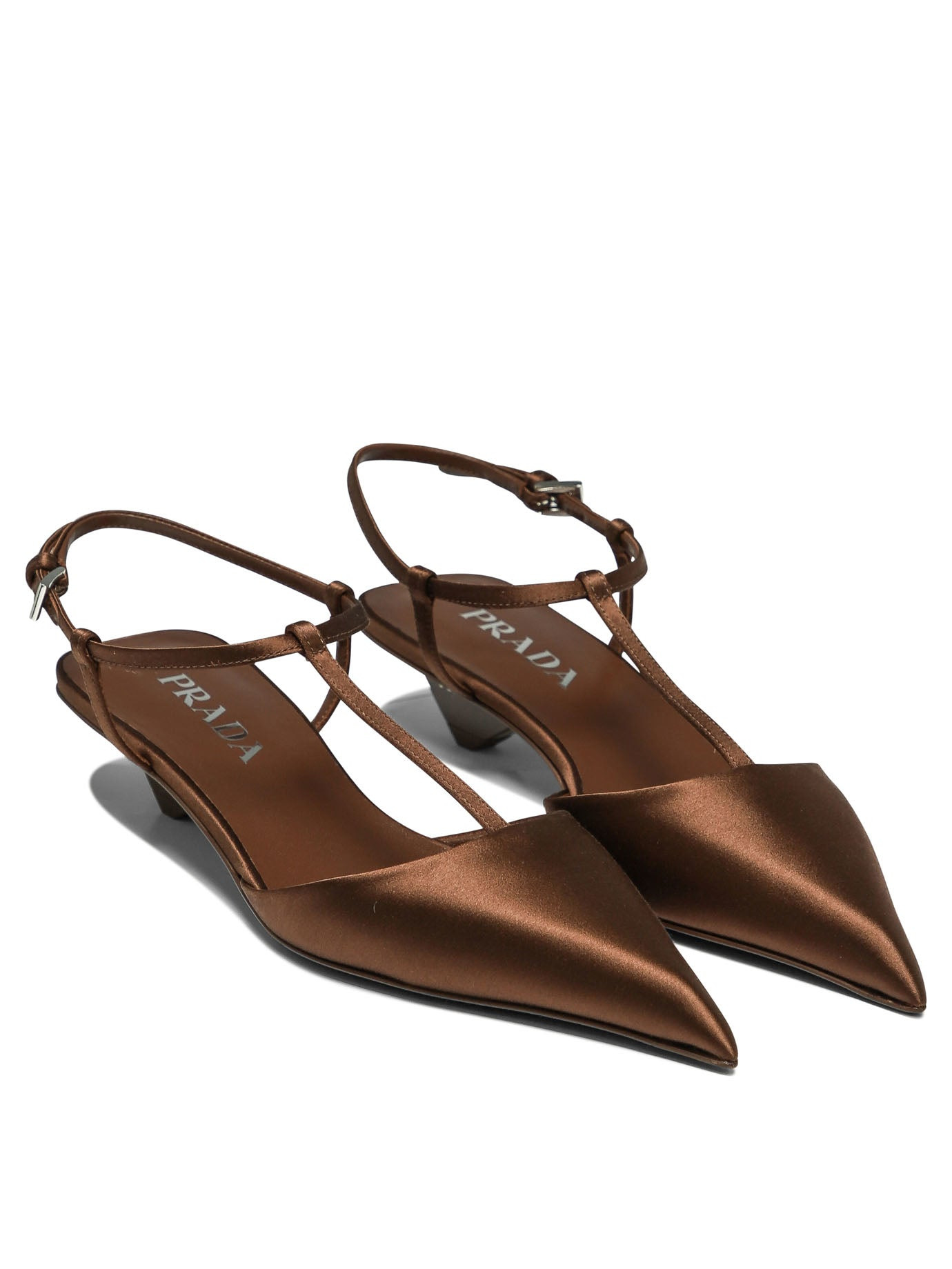 Prada Satin Slingback Pumps - 2