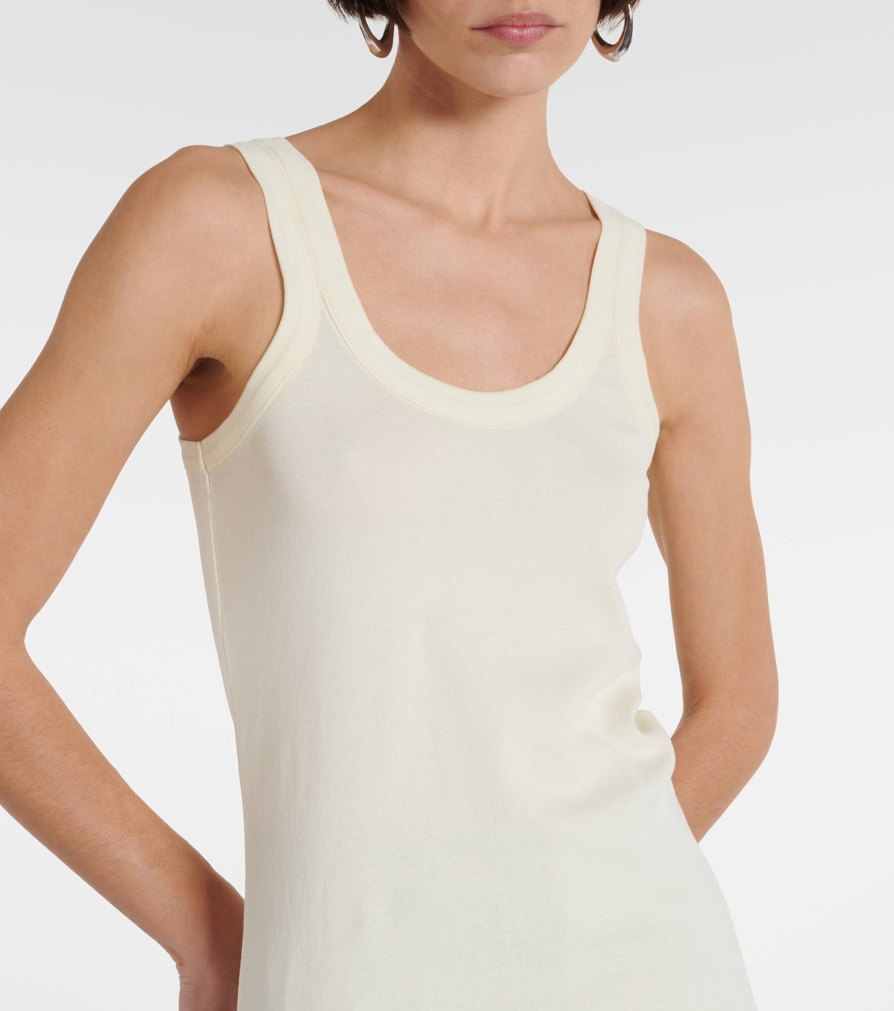 Ribbed-knit cotton tank top - 5