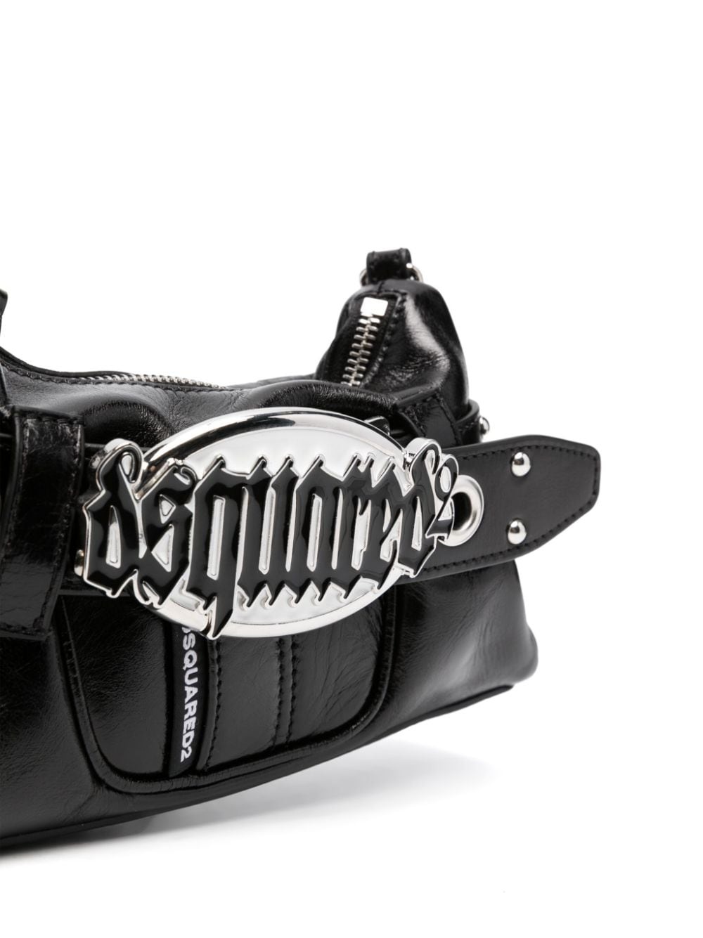 Gothic leather shoulder bag - 5