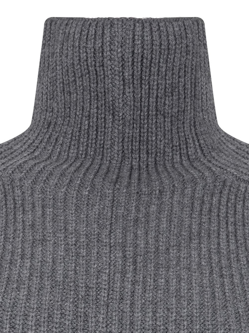 turtle-neck ribbed mini dress 3