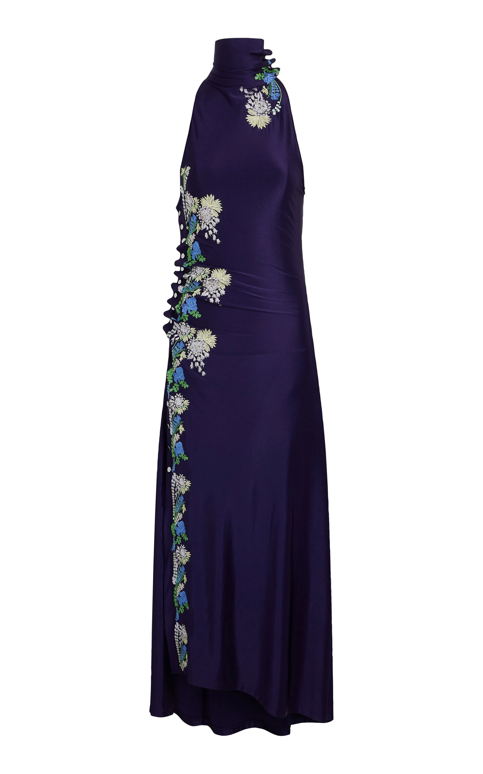 Embroidered Maxi Dress navy - 1