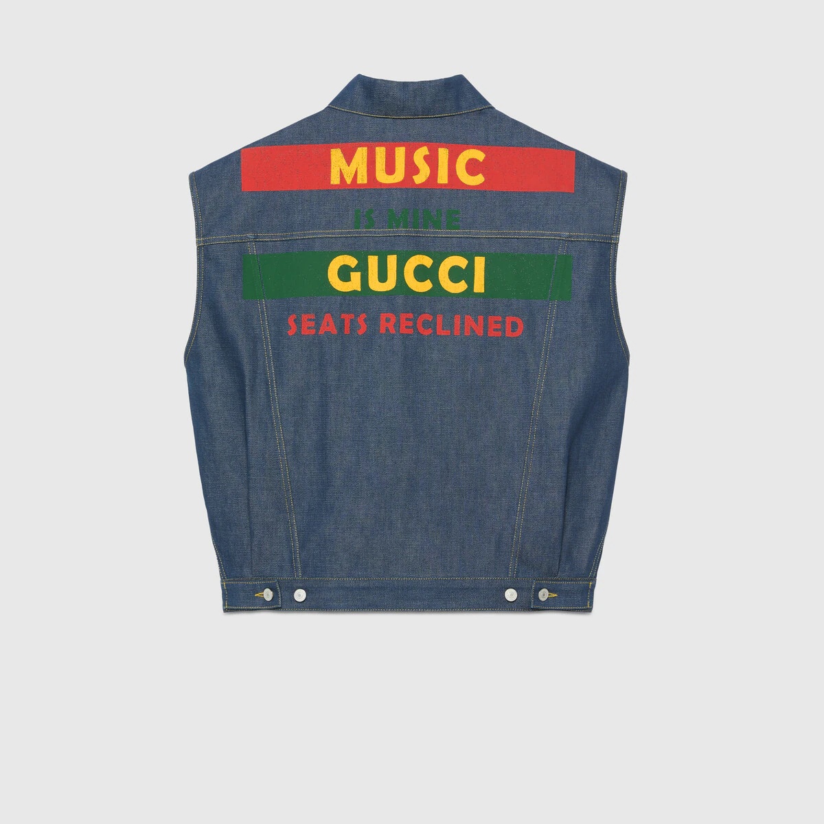 Gucci 100 denim vest - 5