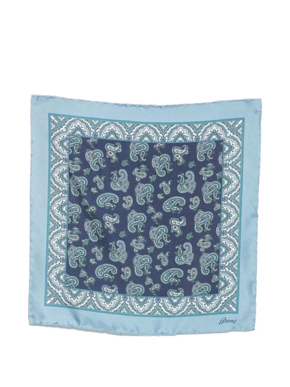 Printed silk pocket square - 1