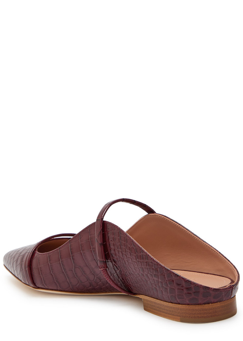 MALONE SOULIERS Malone Souliers Maureen Crocodile-effect Leather Mules outlook