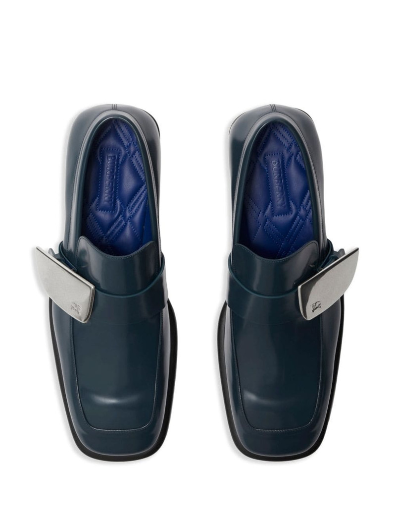Shield leather loafers 4