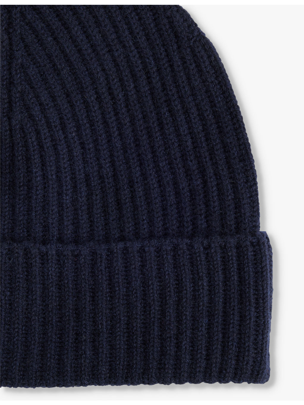 Ribbed folded cashmere beanie - 2