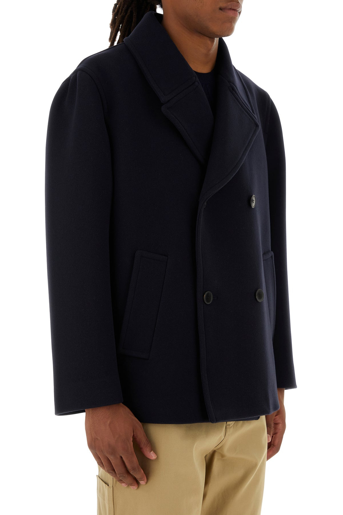 Midnight blue wool coat - 3