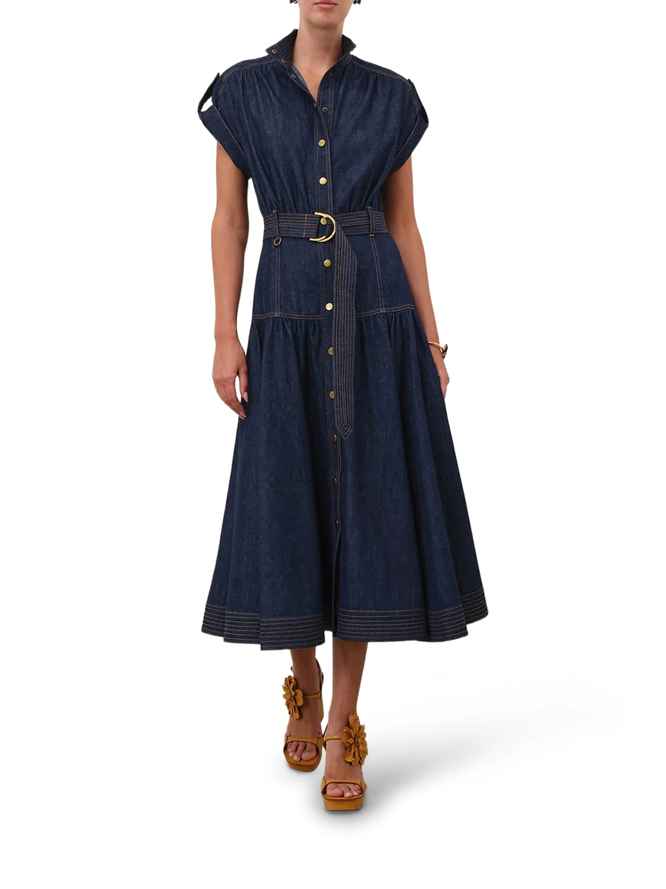 MIDI DENIM DRESS - 1