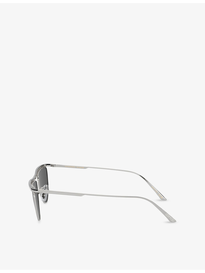 Oliver Peoples OV1342S 1984C Round-Frame Metal Sunglasses outlook