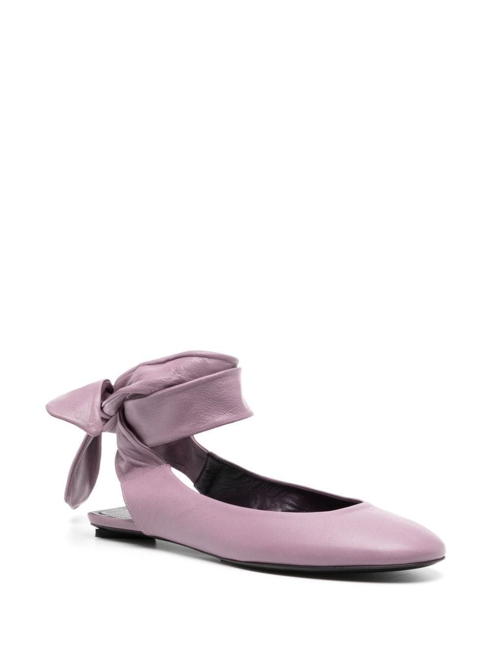 Cloe leather ballerina shoes - 2