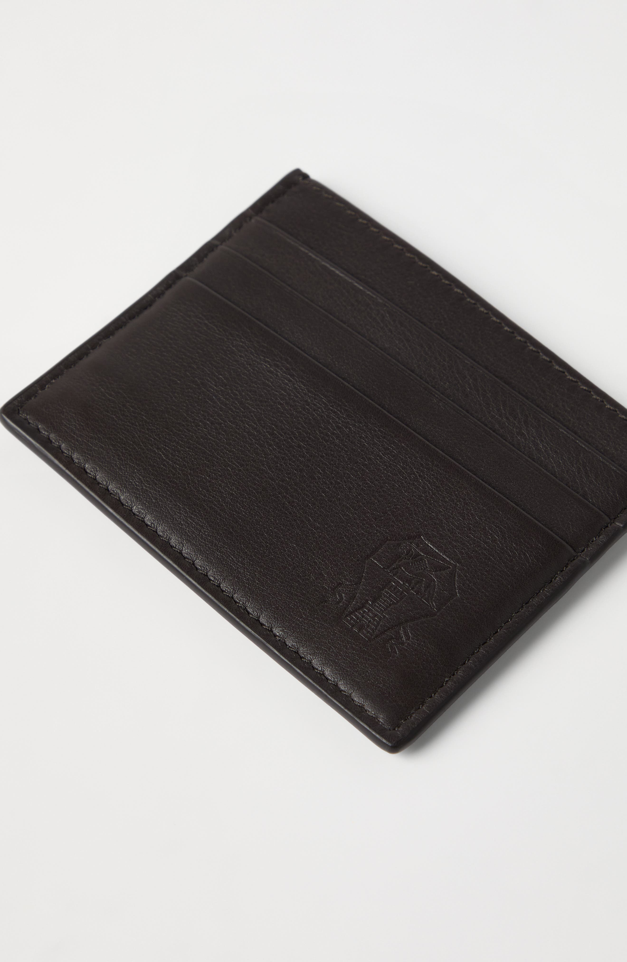 Brunello Cucinelli Calfskin card case in Rust Brown at Nordstrom - 4