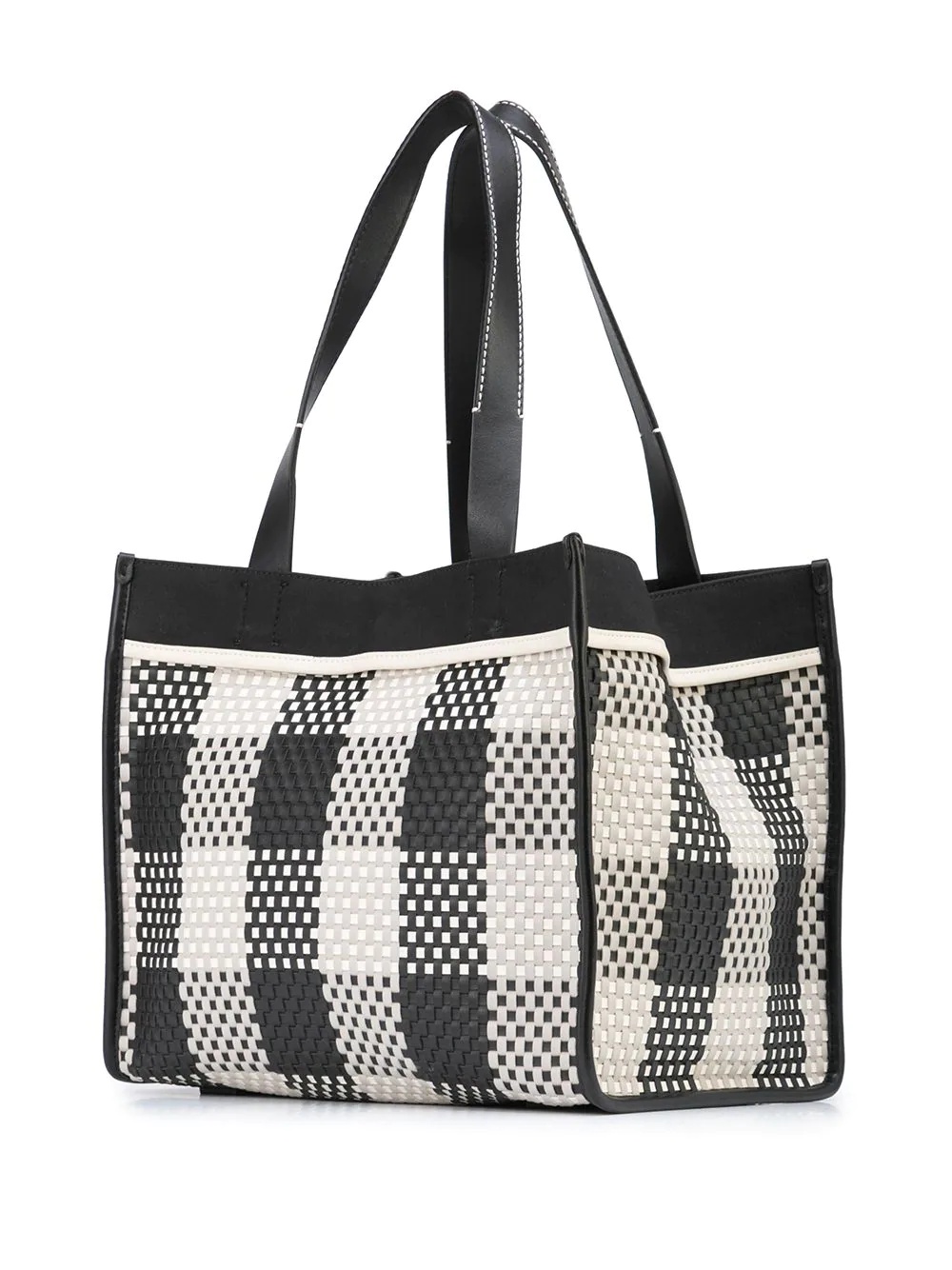 Large Morris Woven Plaid Tote - 3